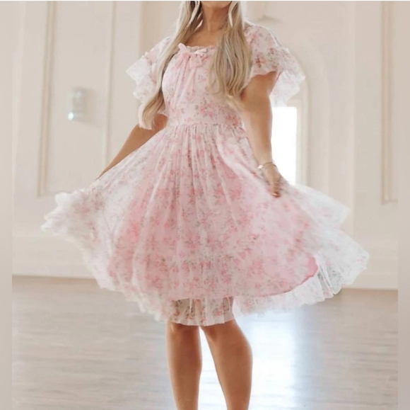 Ivy City Co Dresses & Skirts - Ivy City Co First Love Dress Mini Pink Floral 2X
